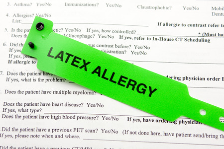example green hospital wristband allergy